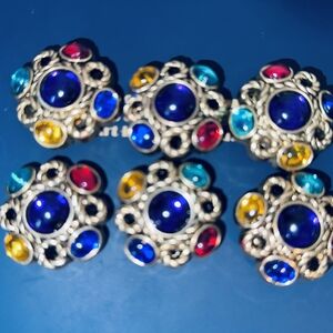 Elegant Multicolor Gemstone Earrings